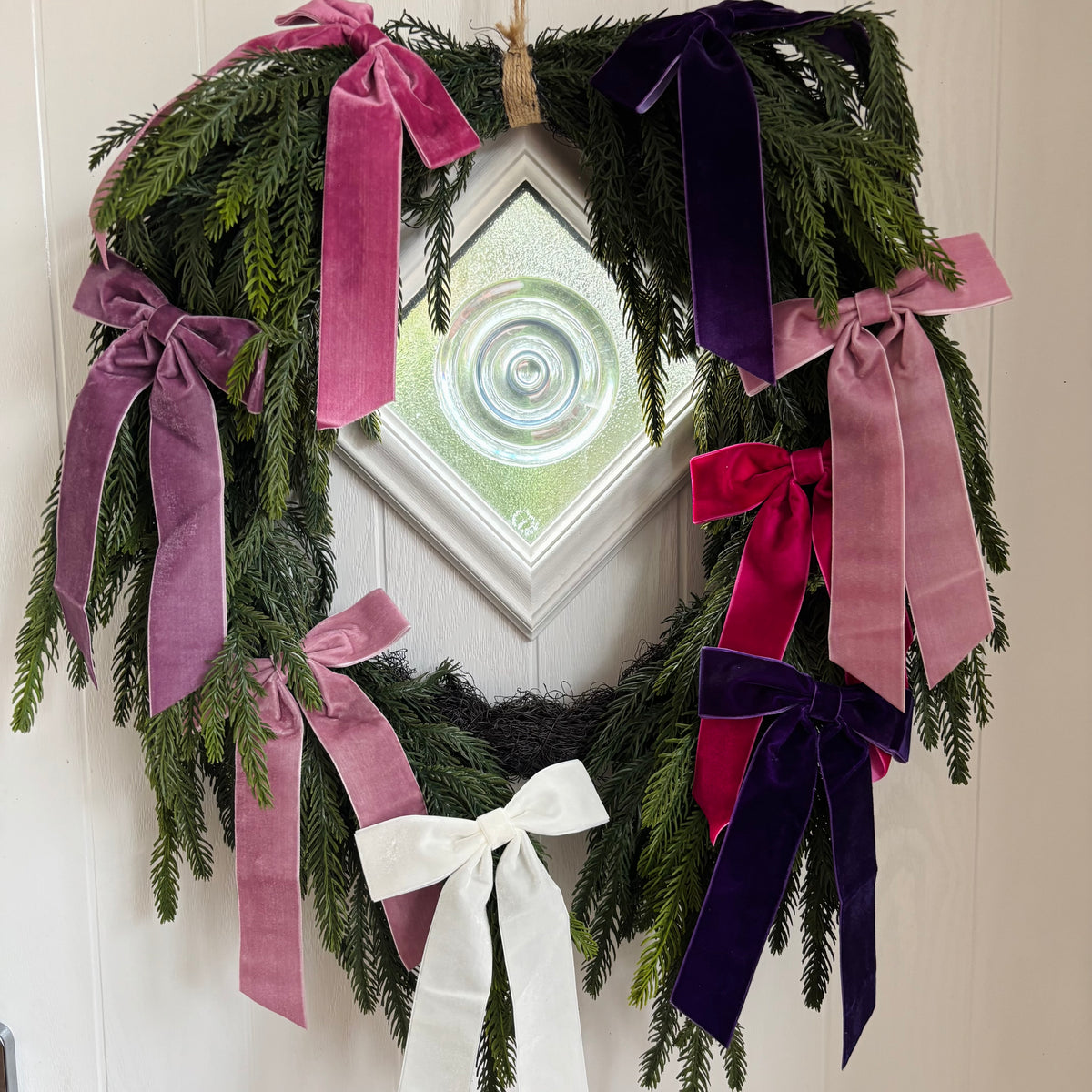 Faux Wreath in Pink + Purples – Complete Your Order