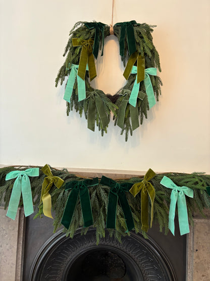 Faux Wreath The Greens Bow Wreath – Complete Your Order