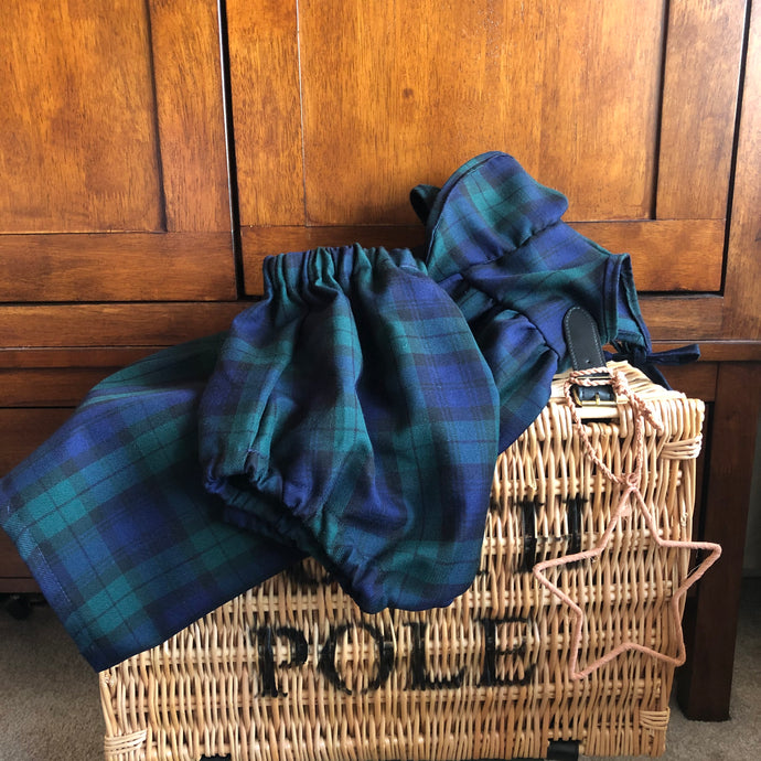 Green tartan pixie