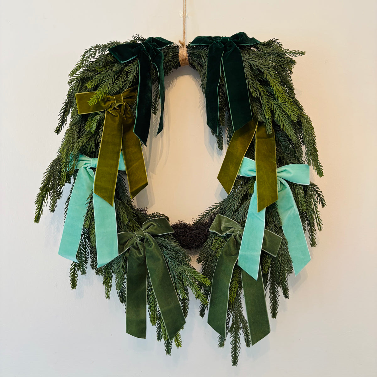 Faux Wreath The Greens Bow Wreath – Complete Your Order