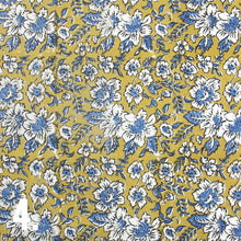 Indian block print bow - Yellows