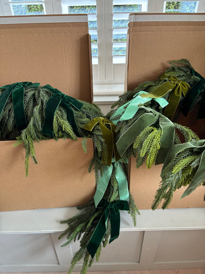 Faux Wreath The Greens Bow Wreath – Complete Your Order