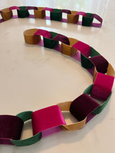 Velvet Ribbon Chain -Burgundy