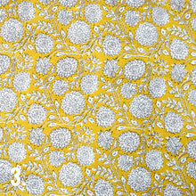 Indian block print bow - Yellows