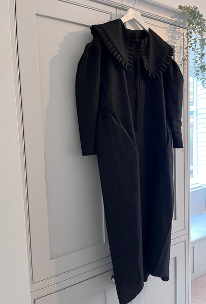 Black Linen Midi *collar sold separately*